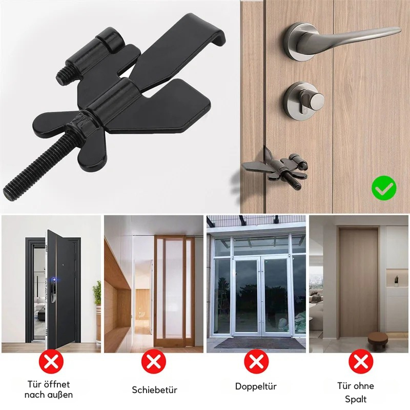 Tragbares Türschloss – Extra Sicherheit für Reisen, Zuhause und Schlafzimmer
