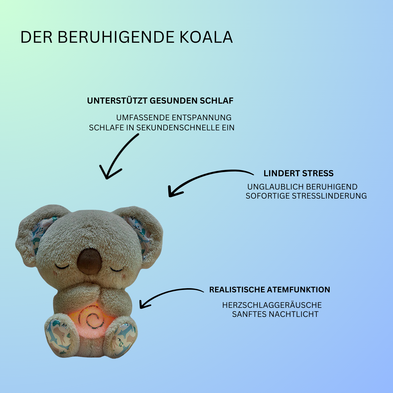 Stressabbau Plüsch Koala