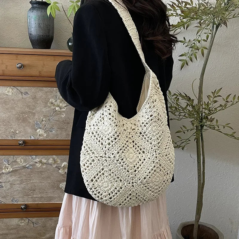 Hook & Flower Beach Bag