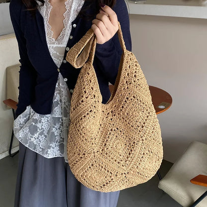 Hook & Flower Beach Bag