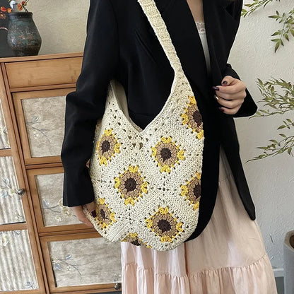 Hook & Flower Beach Bag