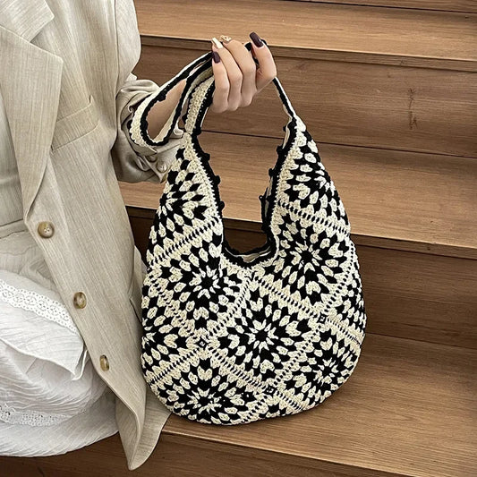 Hook & Flower Beach Bag